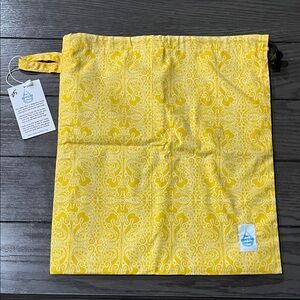 Yellow Patterned Travel Bag
